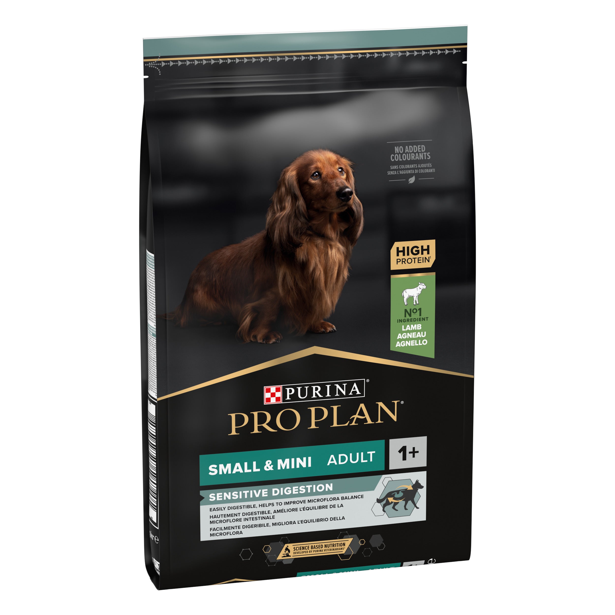PRO PLAN® Sensitive Digestion cu Miel, Talie Mică și Foarte Mică