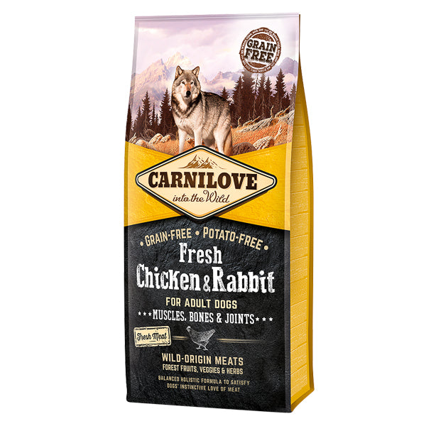 Carnilove Fresh Chicken & Rabbit, Bones & Joints for Adult Dogs