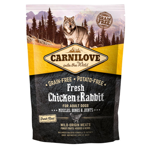 Carnilove Fresh Chicken & Rabbit, Bones & Joints for Adult Dogs