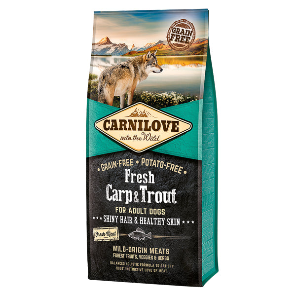 Carnilove Fresh Carp & Trout, Healthy Skin for Adult Dogs