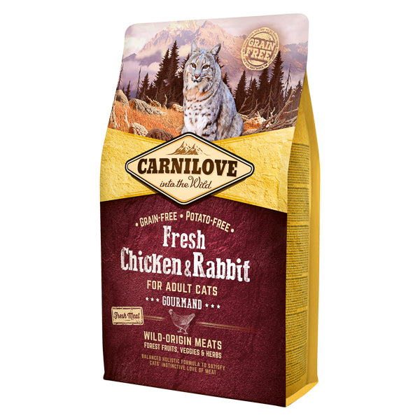 Carnilove Fresh Chicken & Rabbit Gourmand for Adult Cats