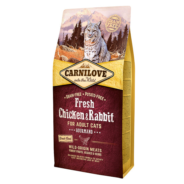 Carnilove Fresh Chicken & Rabbit Gourmand for Adult Cats