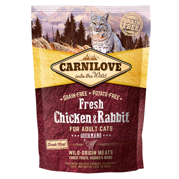 Carnilove Fresh Chicken & Rabbit Gourmand for Adult Cats
