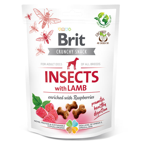 rit Care Dog Crunchy Cracker Insects & Lamb with Raspberries 200 g