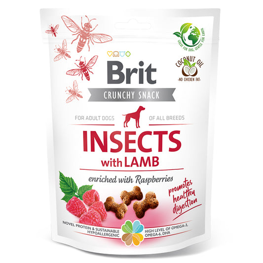 rit Care Dog Crunchy Cracker Insects & Lamb with Raspberries 200 g