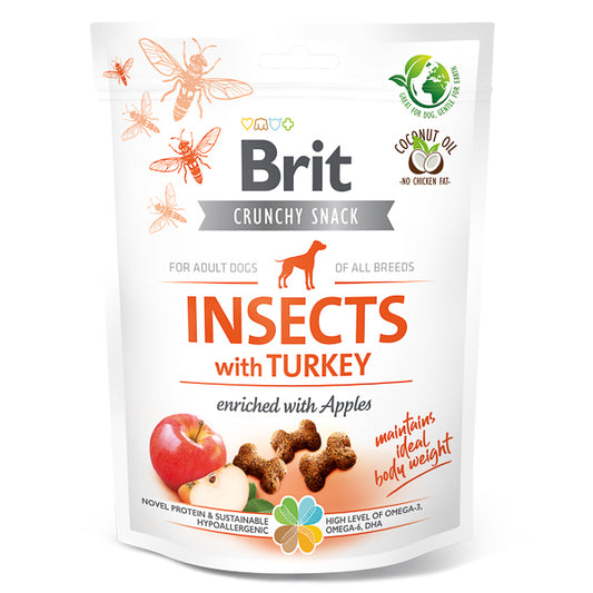 Brit Care Dog Crunchy Cracker Insects & Turkey with Apples 200 g