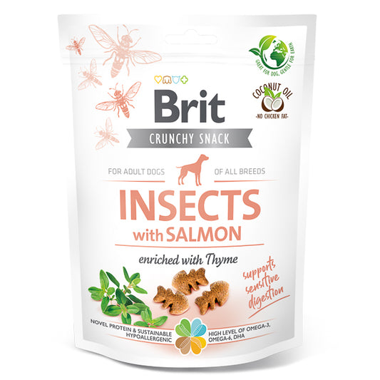 Brit Care Dog Crunchy Cracker Insects & Salmon with Thyme 200 g