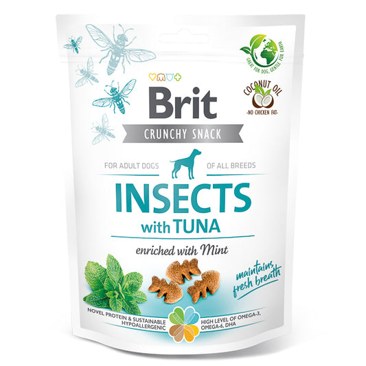 Brit Care Dog Crunchy Cracker Insects & Tuna with Mint 200 g