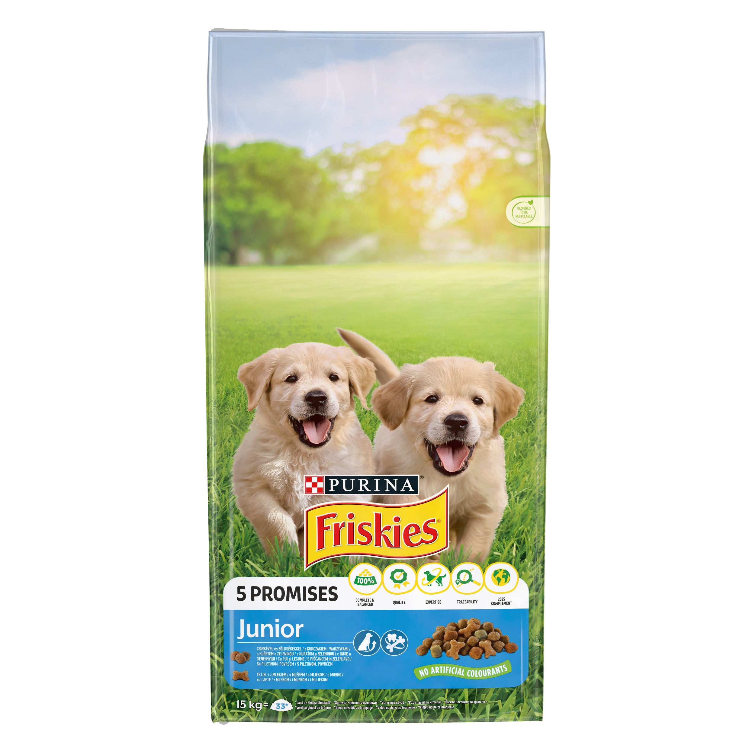 Friskies Junior – Pui, Legume & Lapte