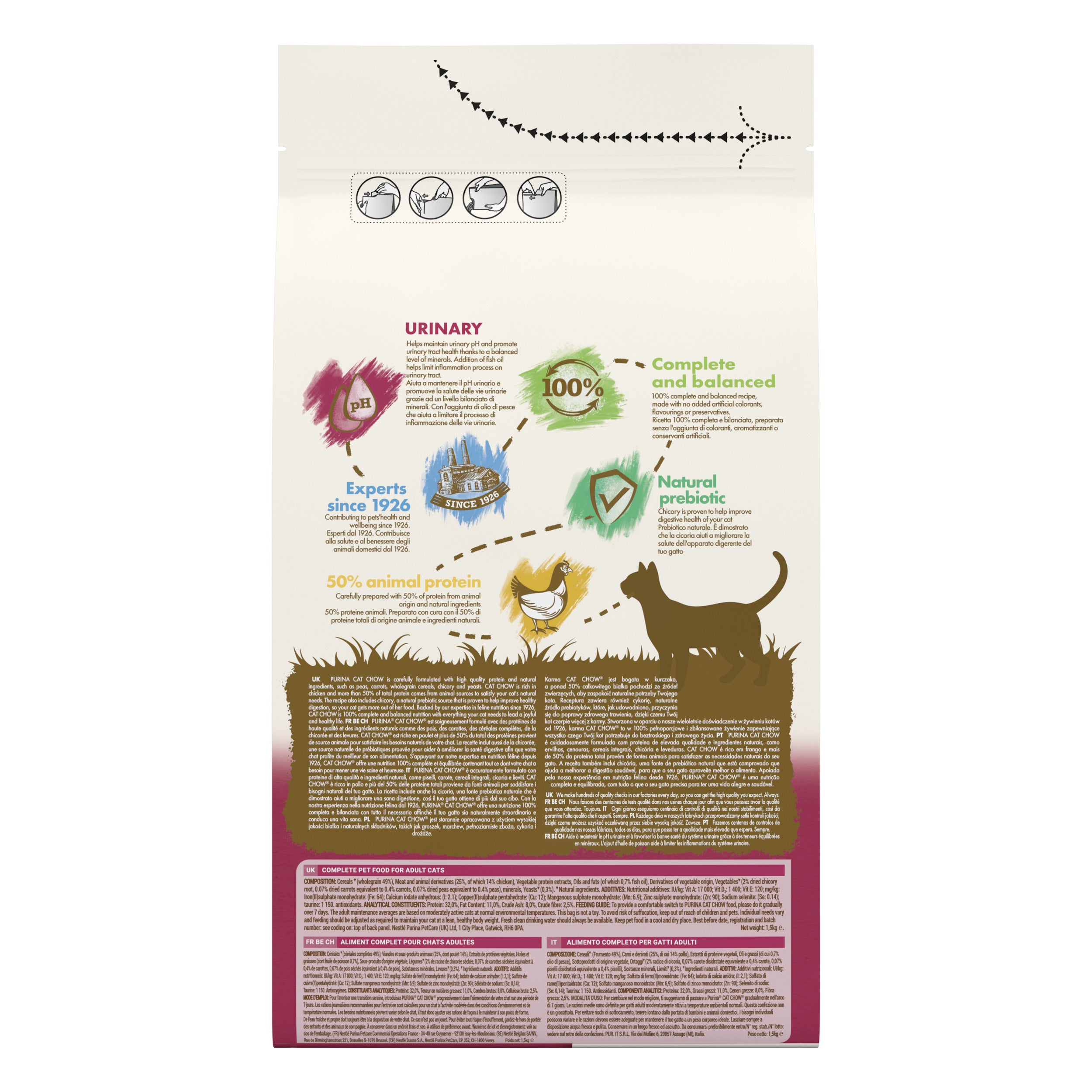 Purina Cat Chow Urinary Tract Health cu Pui
