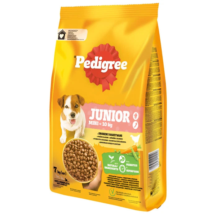 Pedigree Hrană Uscată pentru Căţei Junior Talie Mică cu Pui, 7 kg