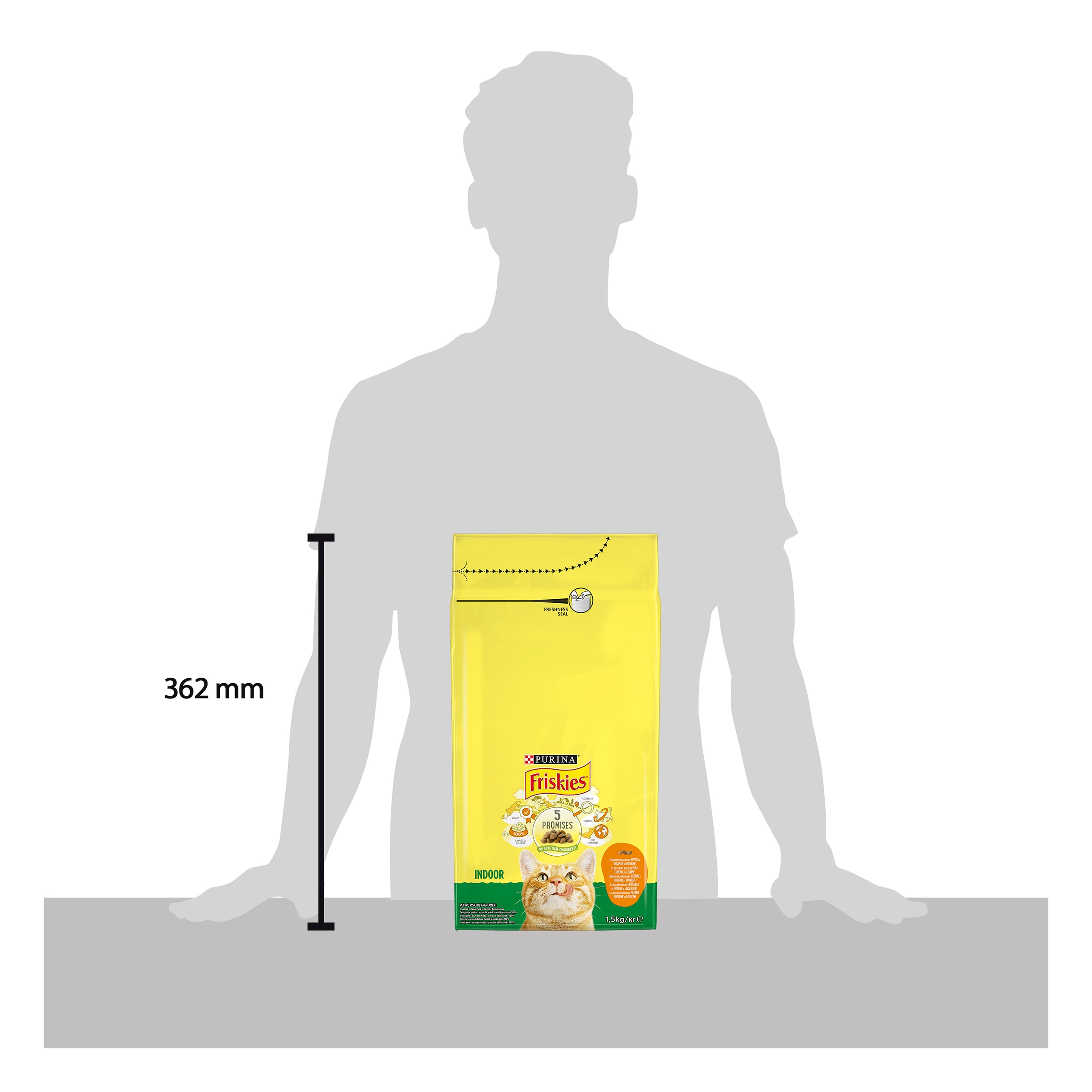 Friskies Indoor cu Pui și Legume – Hrană uscată pentru pisici de interior
