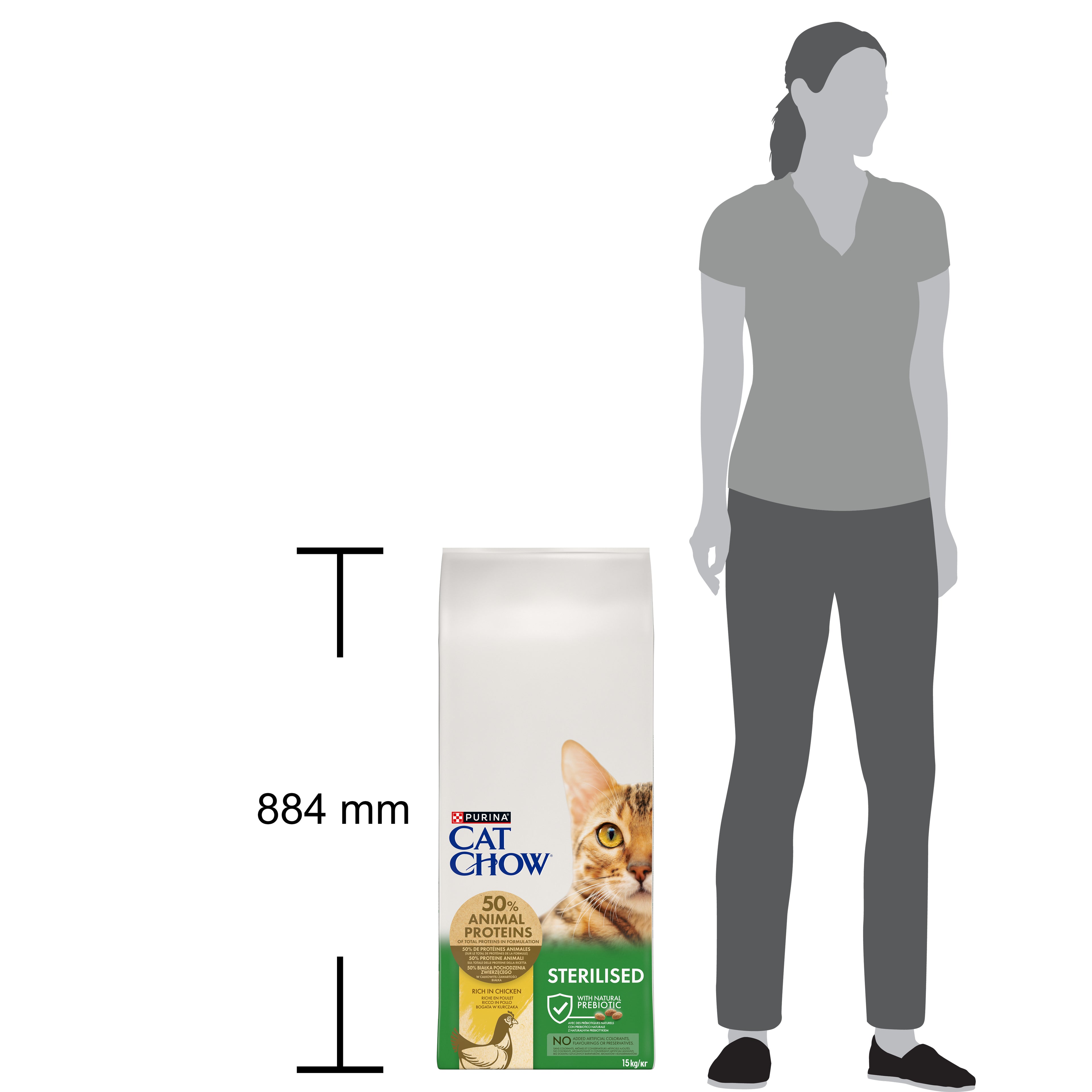 Purina Cat Chow Sterilised cu Pui