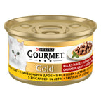 GOURMET® Gold cu Pui și Ficat – Bucăți în sos (85 g)