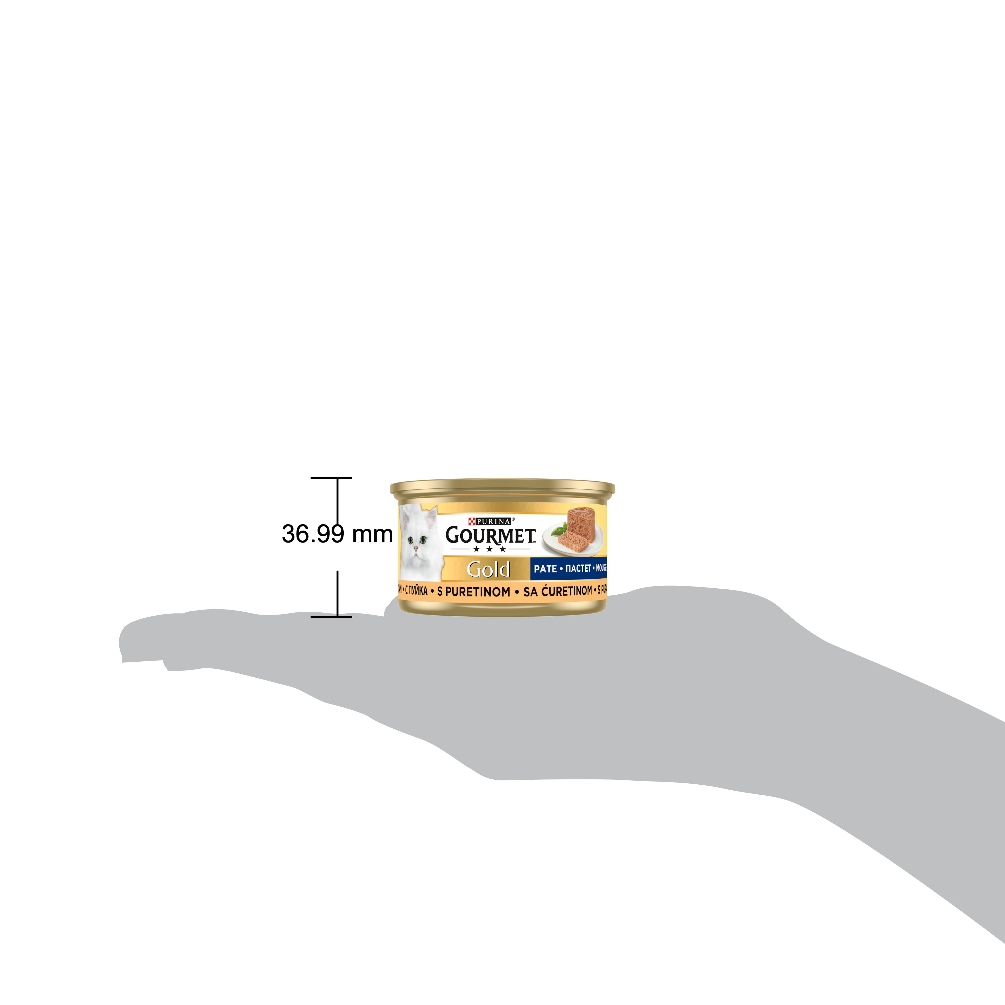 GOURMET® Gold Mousse cu Curcan – Pate fin pentru pisici (85 g)