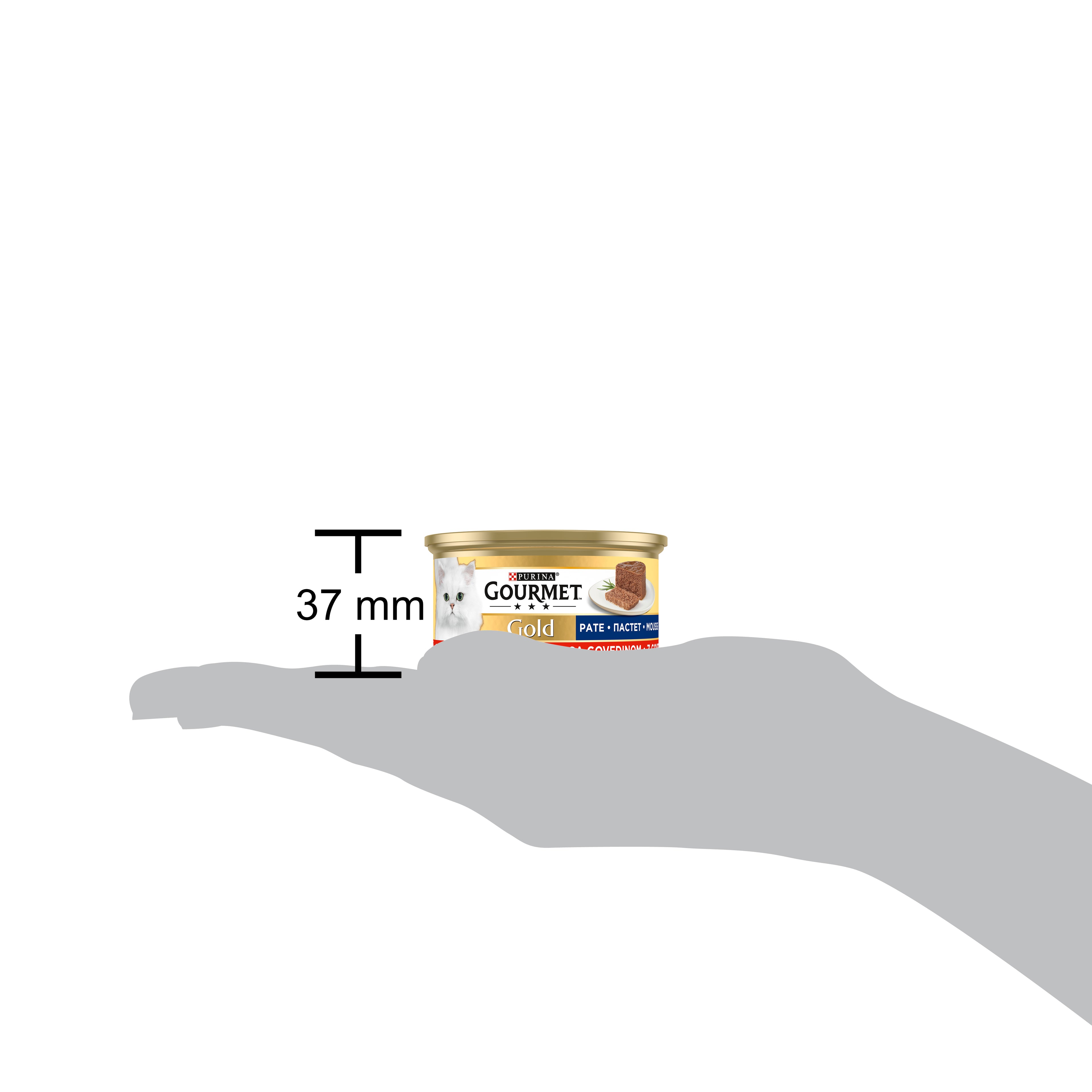 GOURMET® Gold Mousse cu Vită – Pate delicat pentru pisici (85 g)