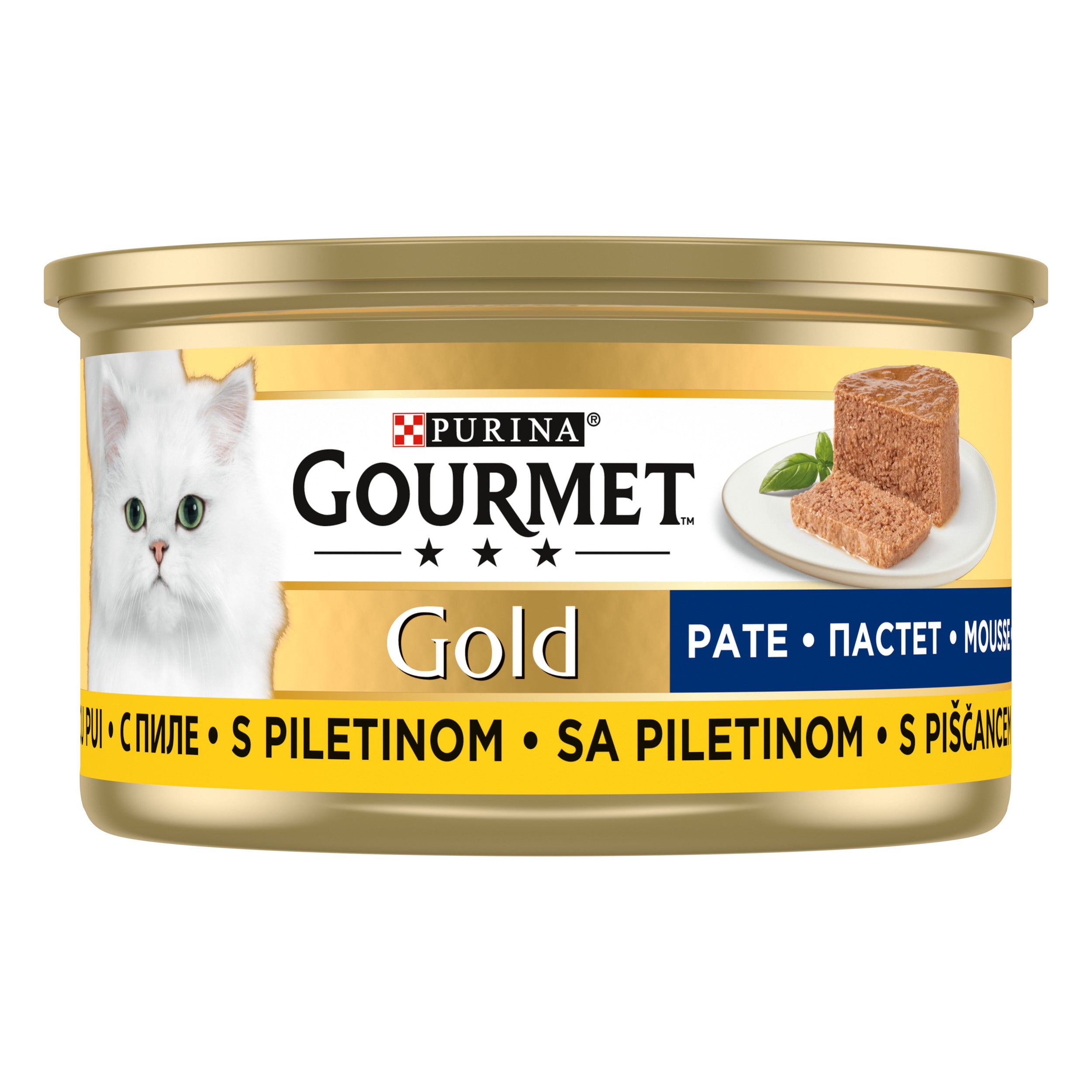 GOURMET® Gold Mousse cu Pui – Pate rafinat pentru pisici (85 g)