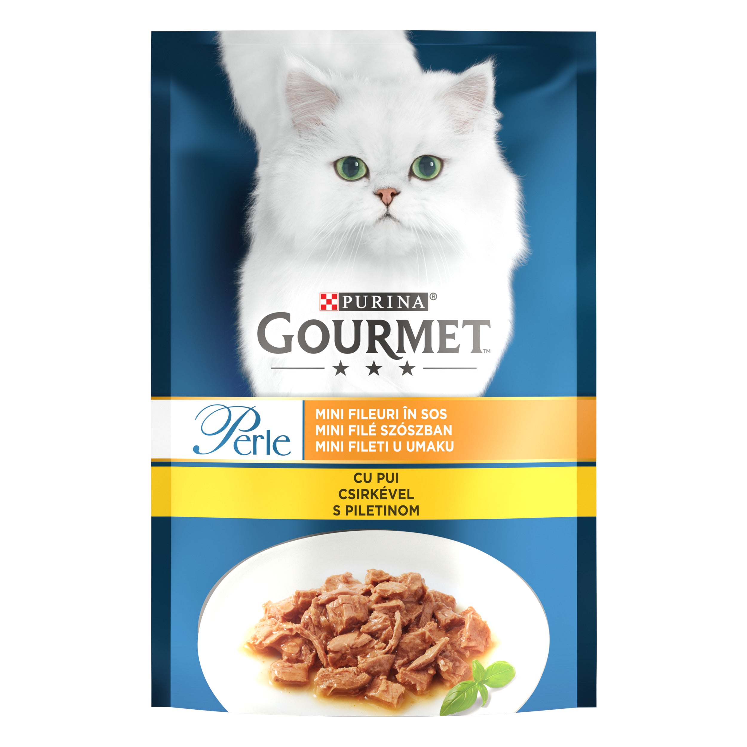 Gourmet Perle – Mini Fileuri cu Pui în Sos (85g)