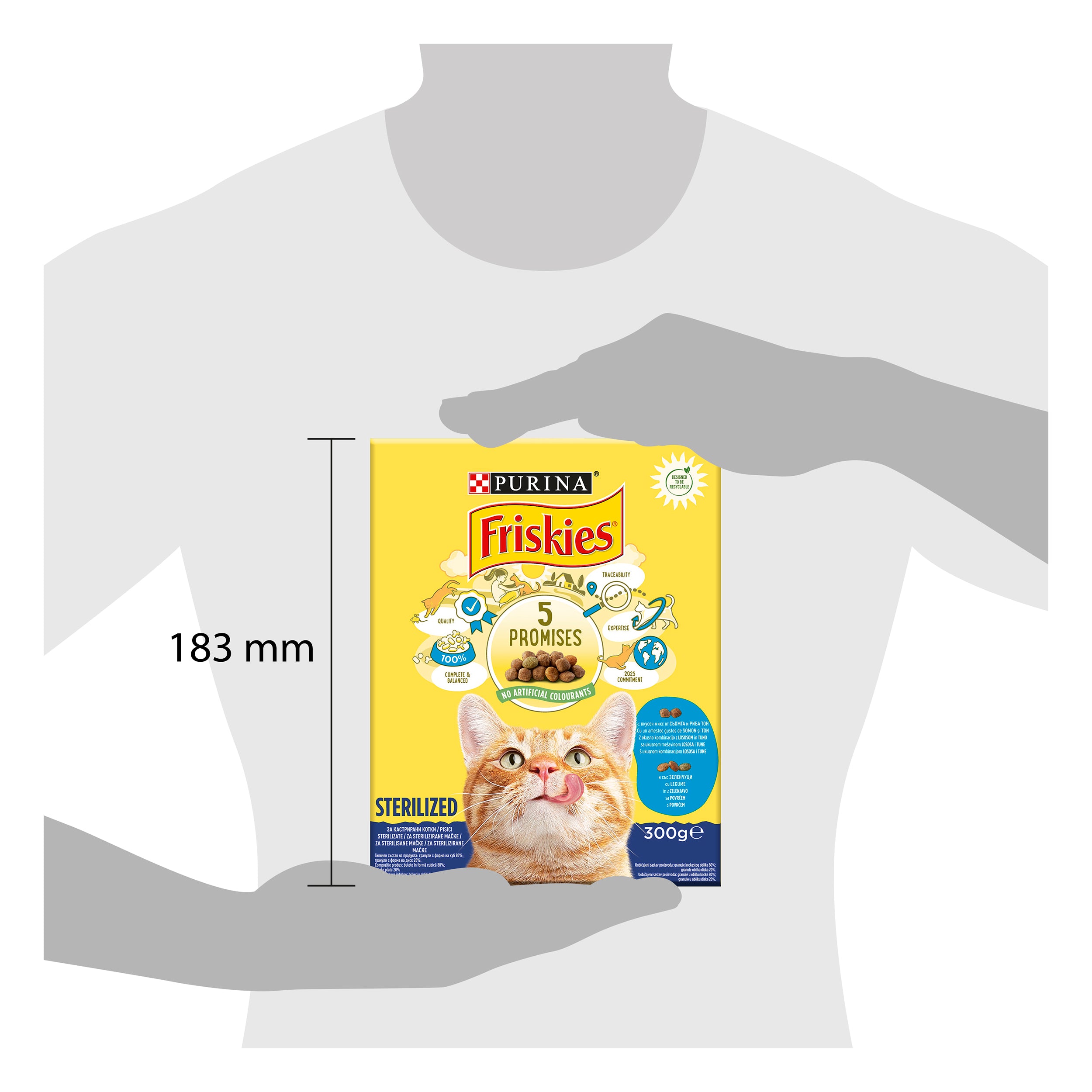 Friskies Sterilized cu Somon și Legume – Hrană uscată pentru pisici sterilizate