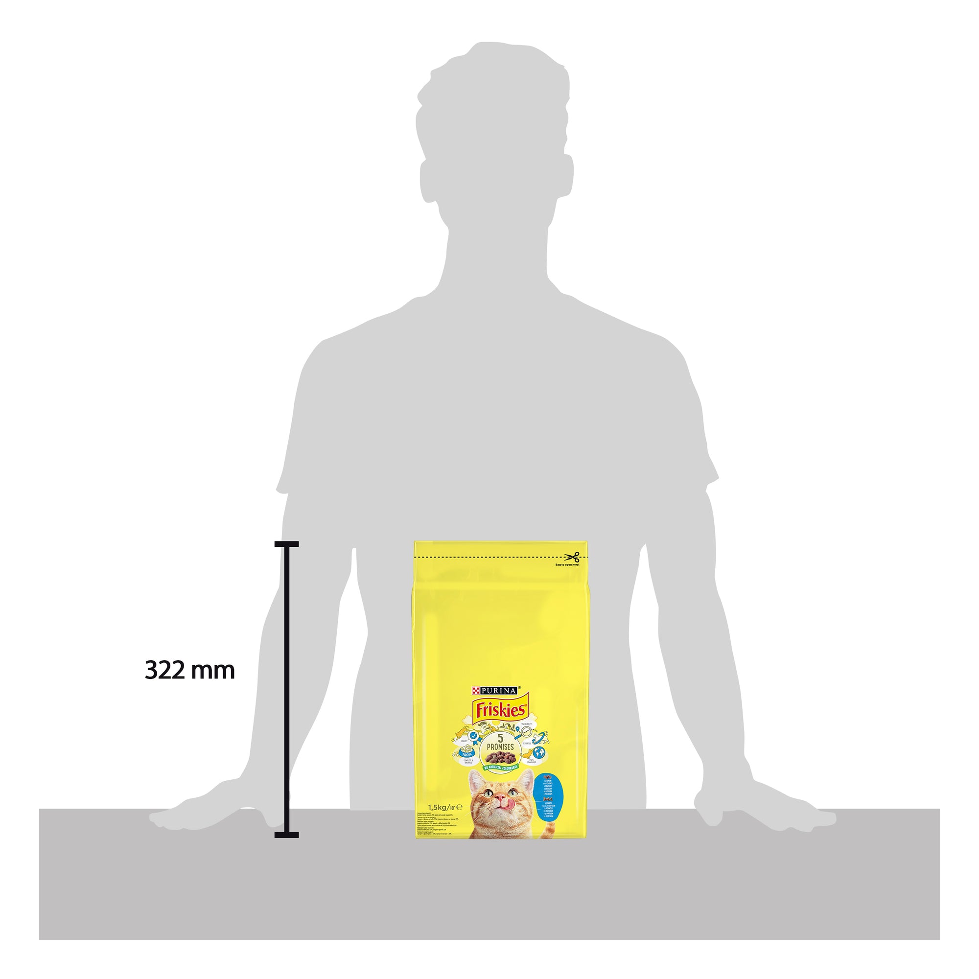 Friskies Adult cu Somon și Legume – Hrană uscată pentru pisici adulte (1.5 kg)