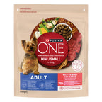 PURINA ONE® Mini Adult Vită & Orez – Câini talie mică, 800g