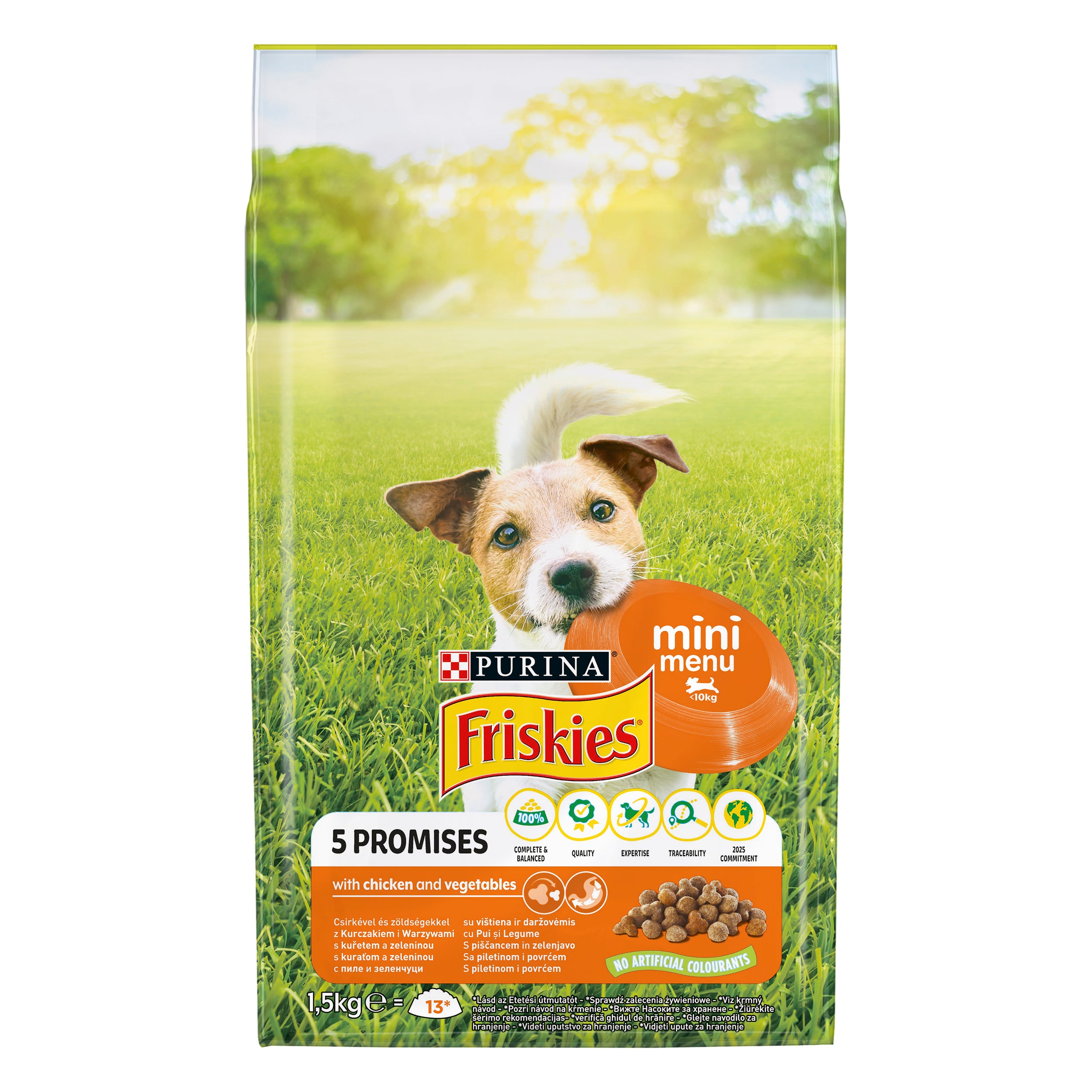 Friskies Mini Meniu – Pui & Legume (1.5 kg)