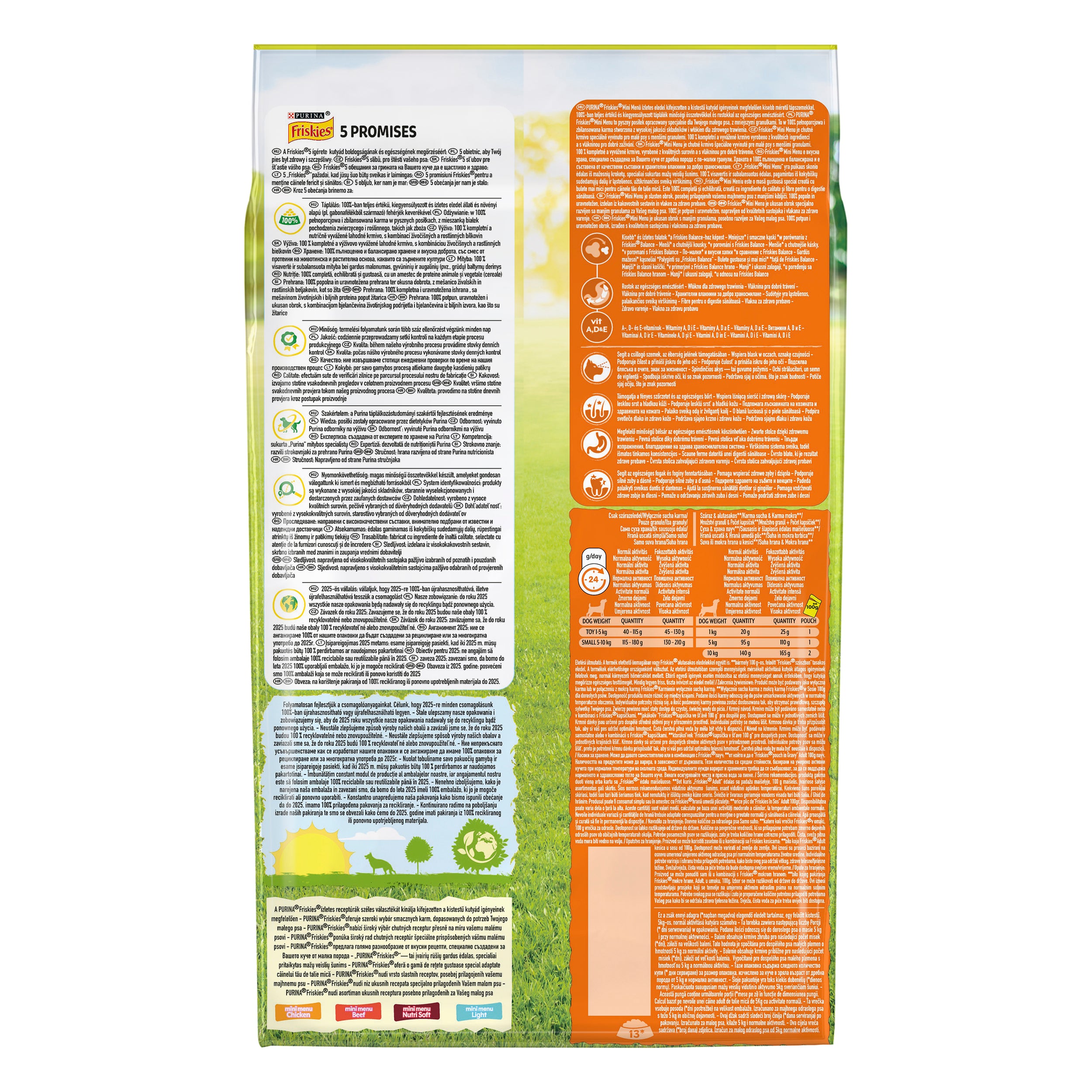 Friskies Mini Meniu – Pui & Legume (1.5 kg)
