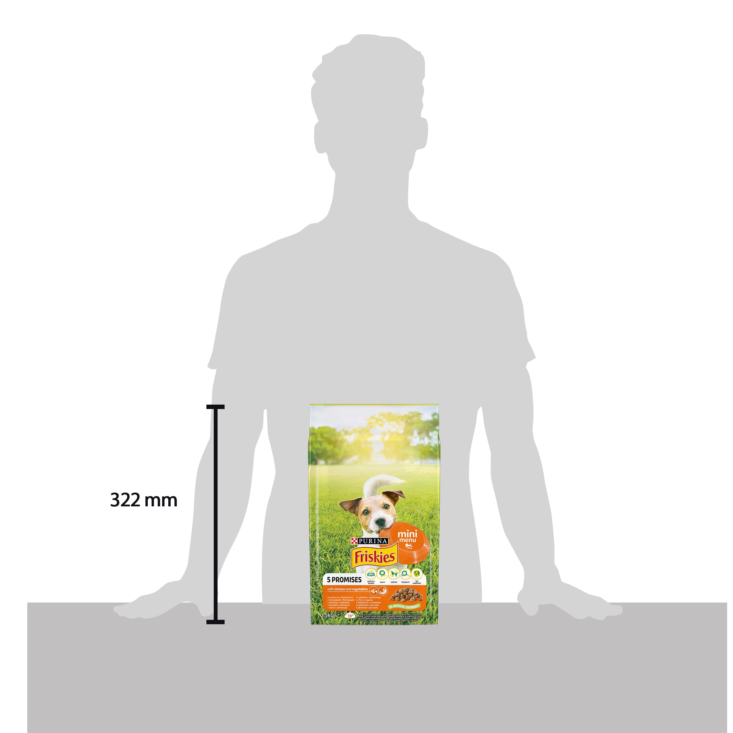 Friskies Mini Meniu – Pui & Legume (1.5 kg)