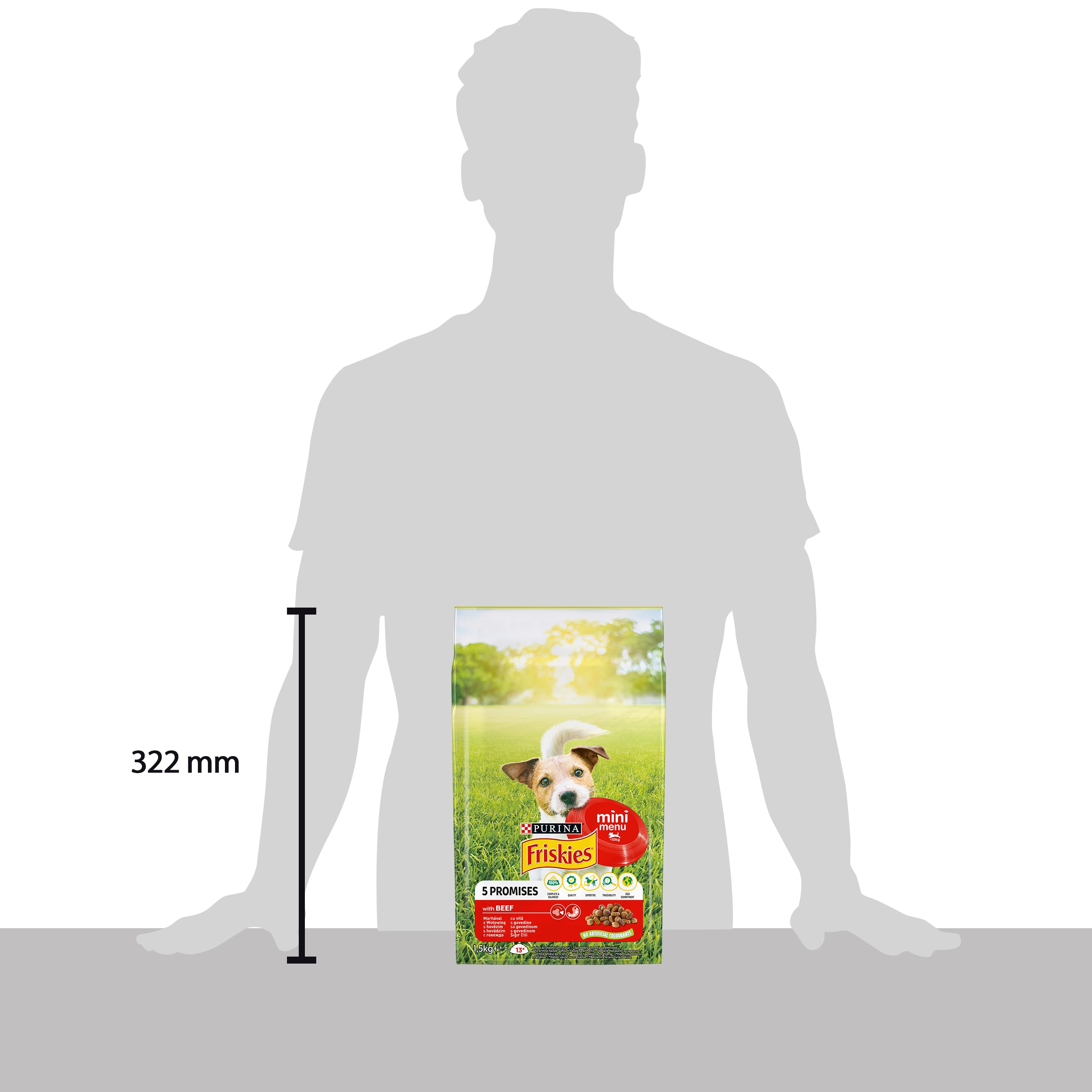Friskies Mini Meniu – Vită (1.5 kg)