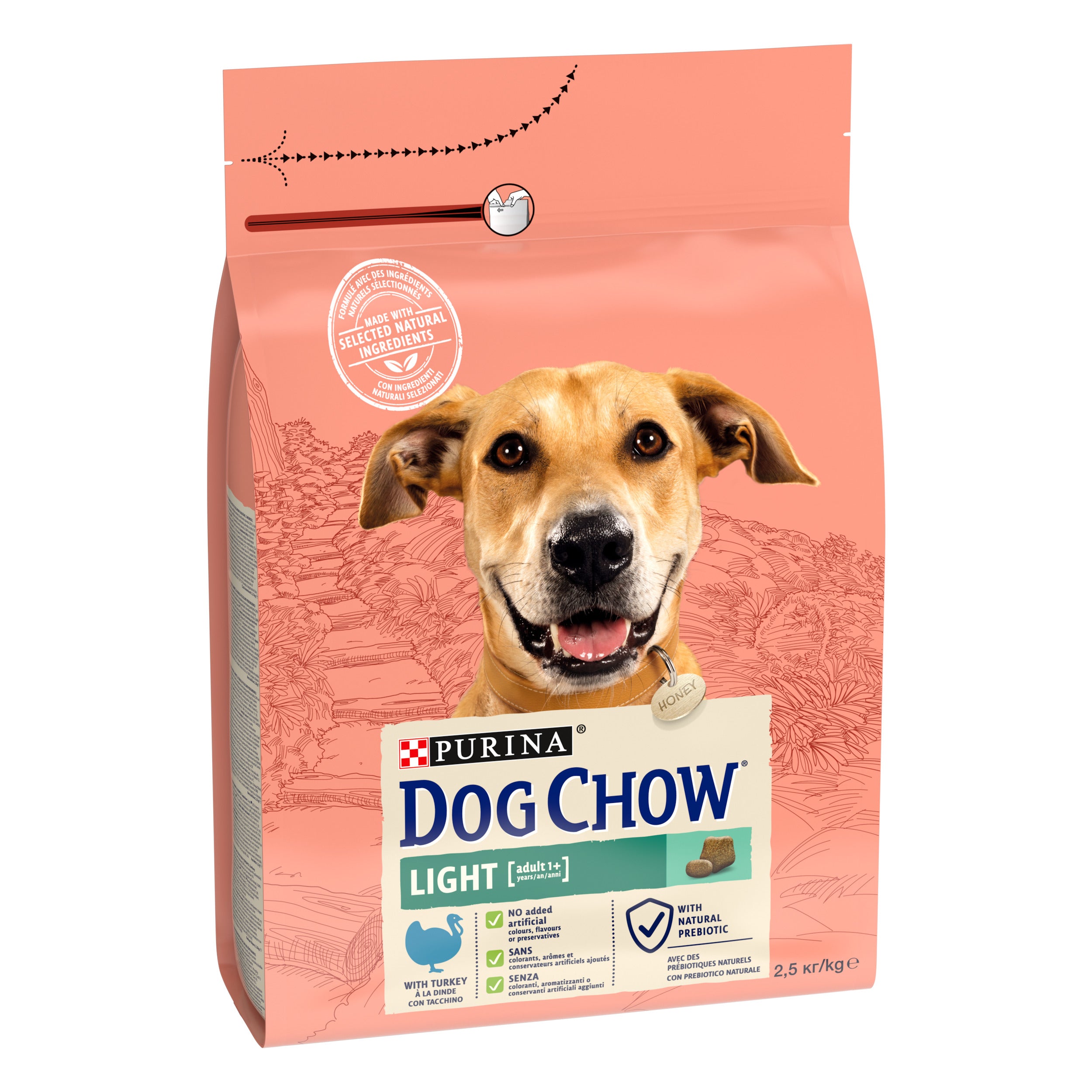 Purina Dog Chow Light cu Curcan