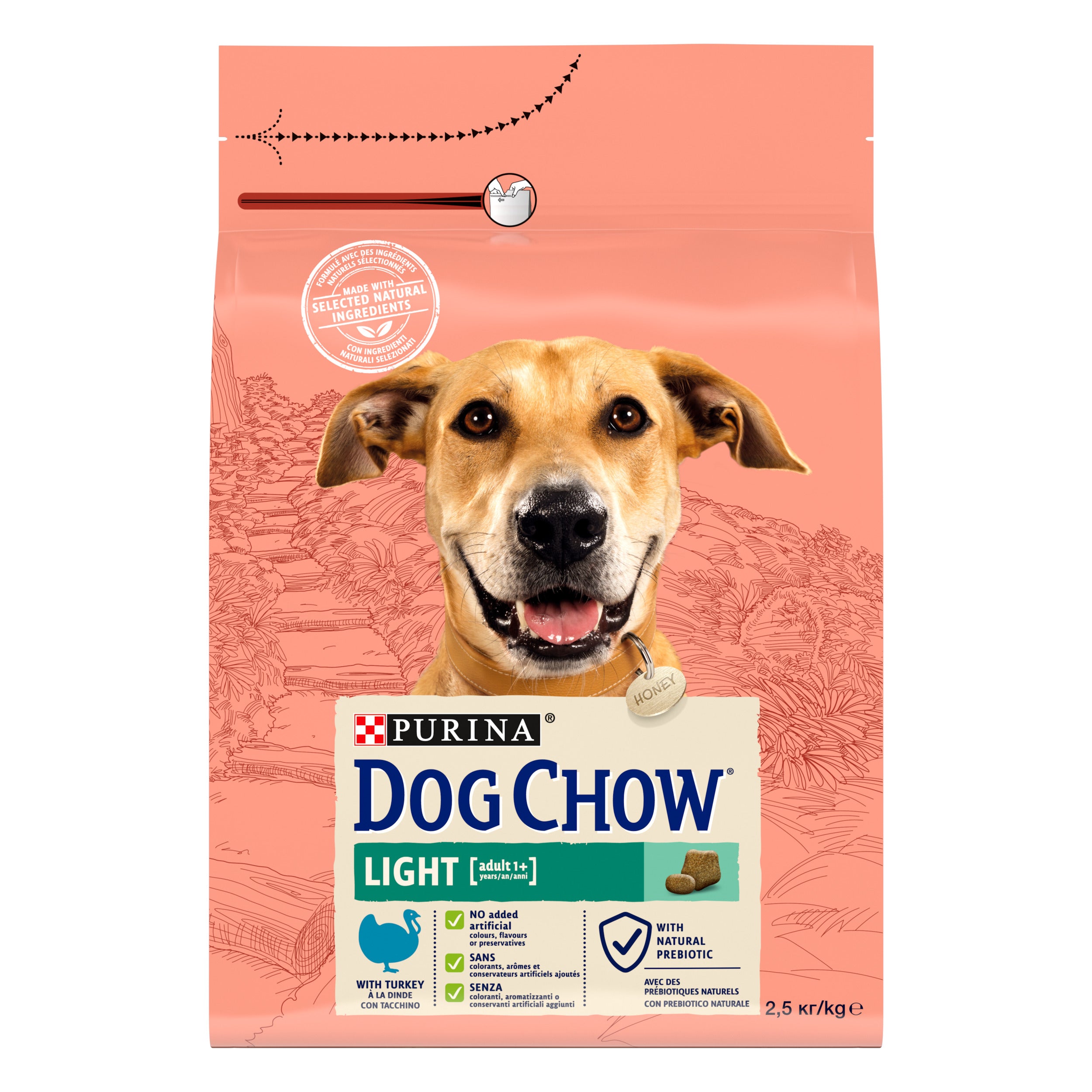 Purina Dog Chow Light cu Curcan