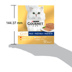 GOURMET® Gold Mousse – Vită, Ton, Ficat, Curcan (8x85g)