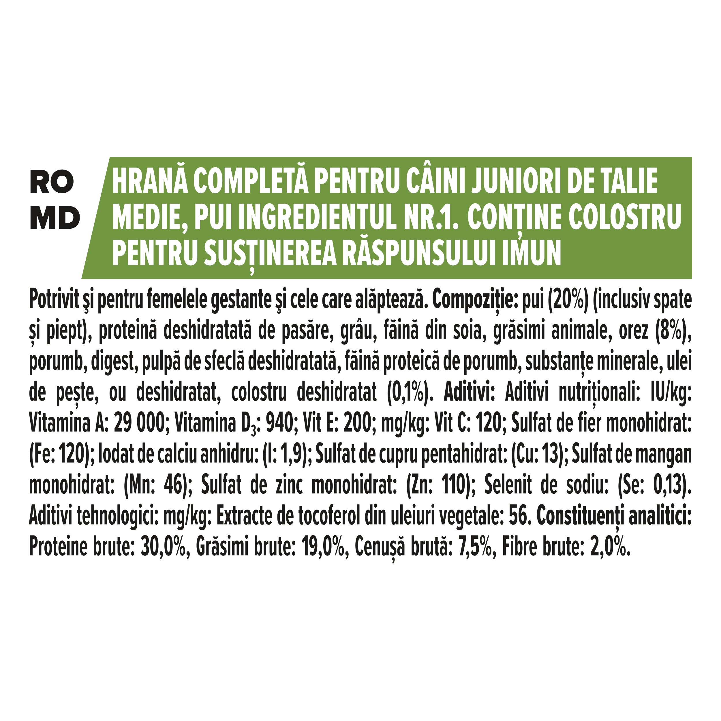PRO PLAN® Healthy Start Puppy cu Pui, Talie Medie