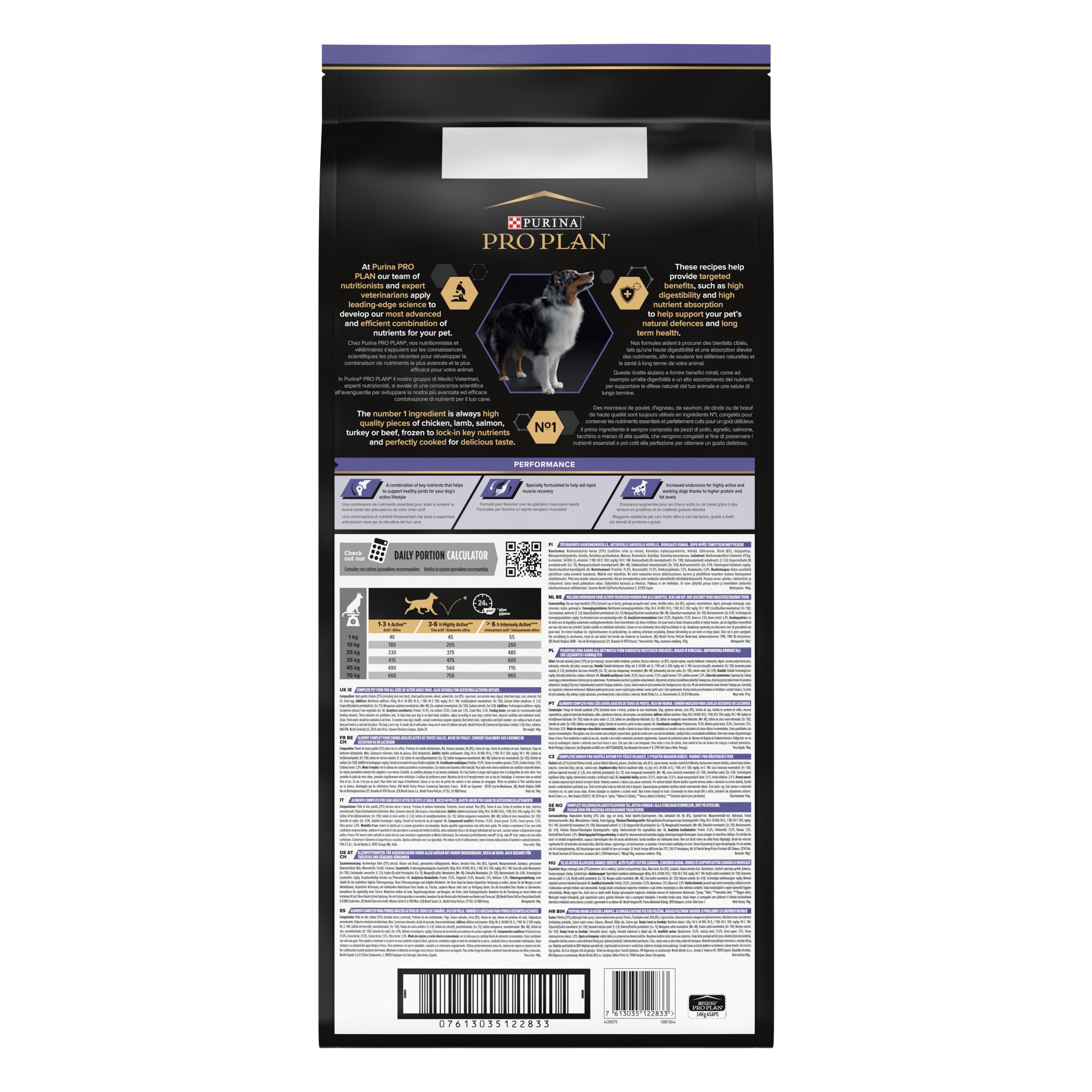 PRO PLAN® Performance Adult cu Pui 14kg