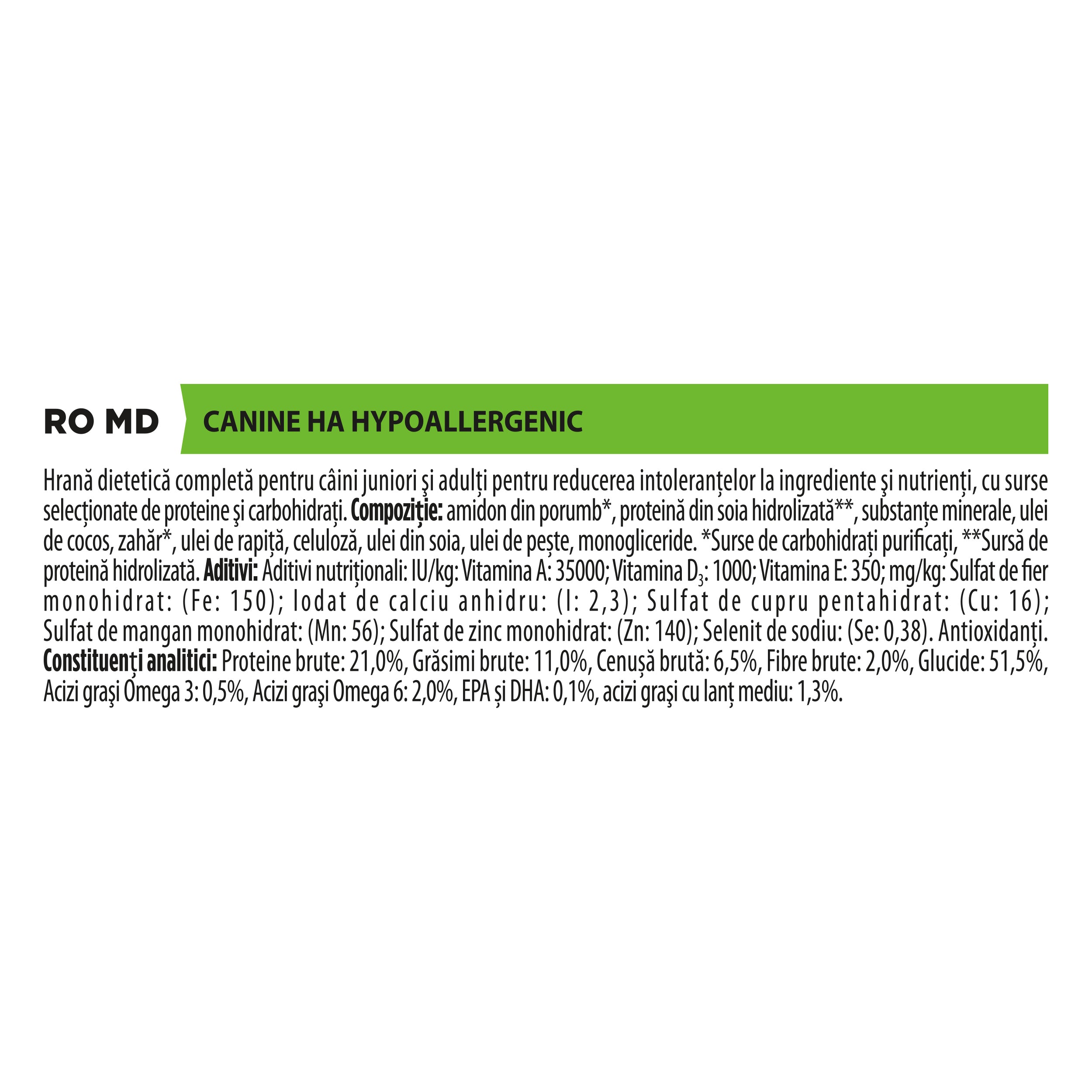 Pro Plan Veterinary Diets HA Hypoallergenic