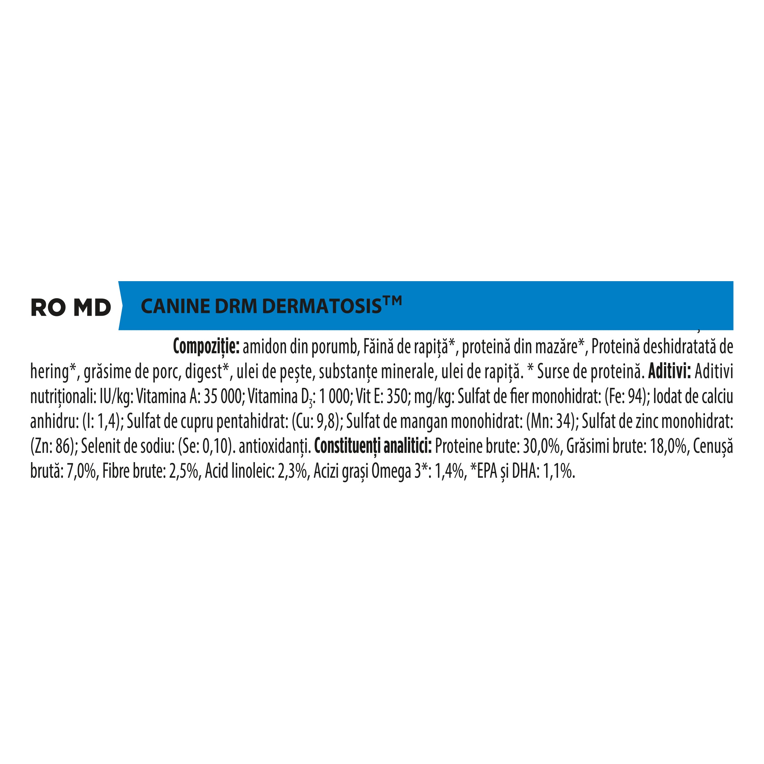 Pro Plan Veterinary Diets DRM Dermatosis