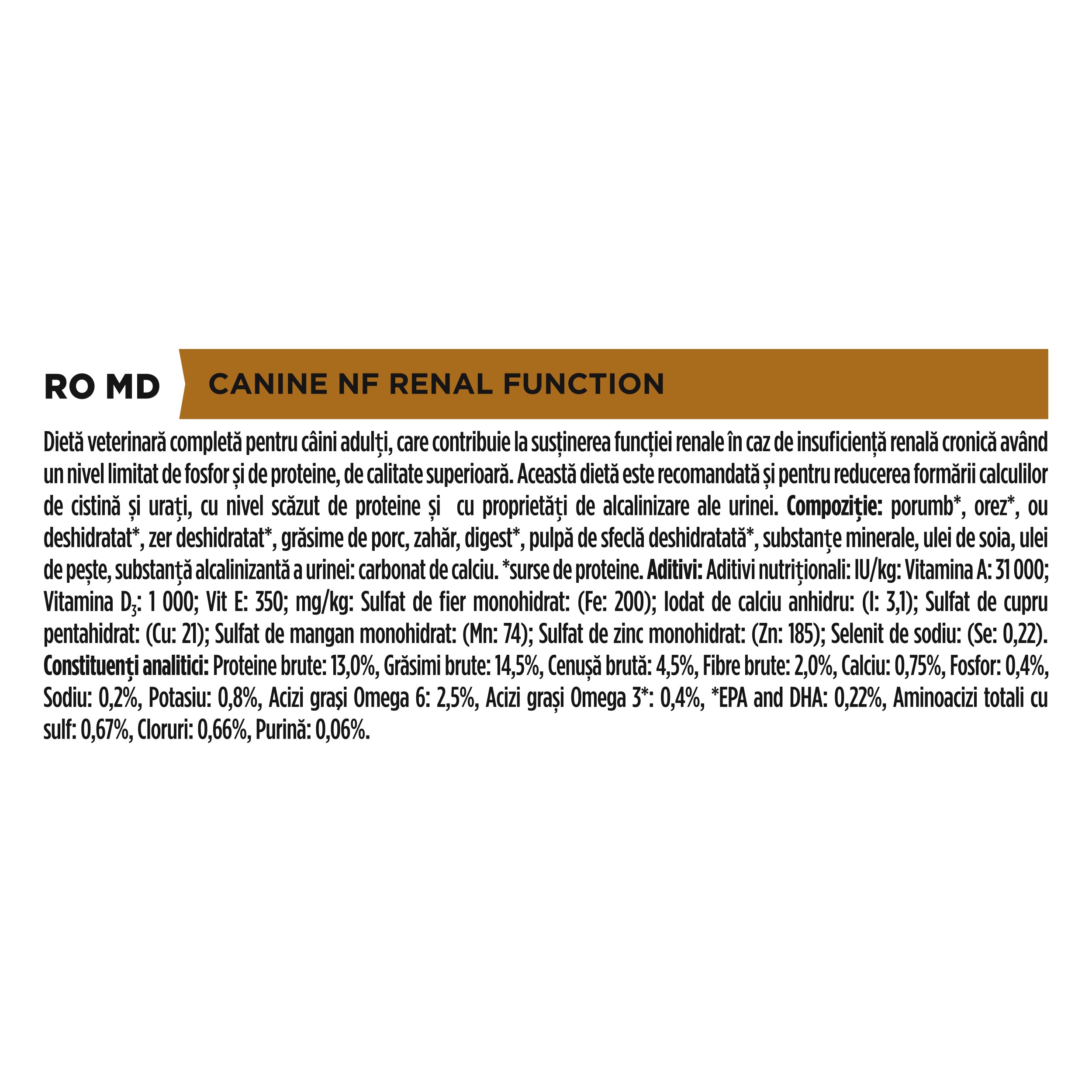 Pro Plan Veterinary Diets NF Renal Function 3kg