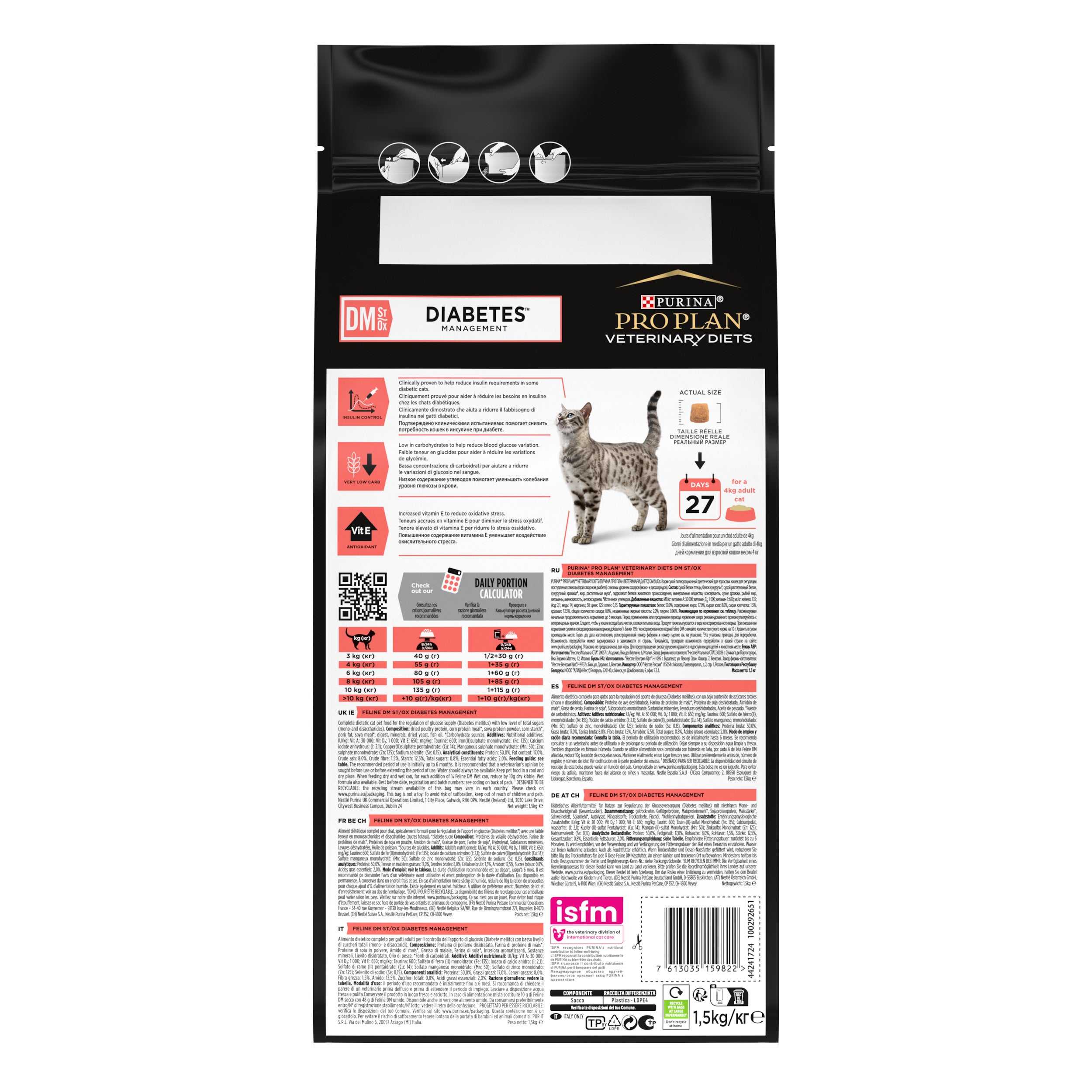 Pro Plan Veterinary Diets DM Diabetes Management 1,5kg
