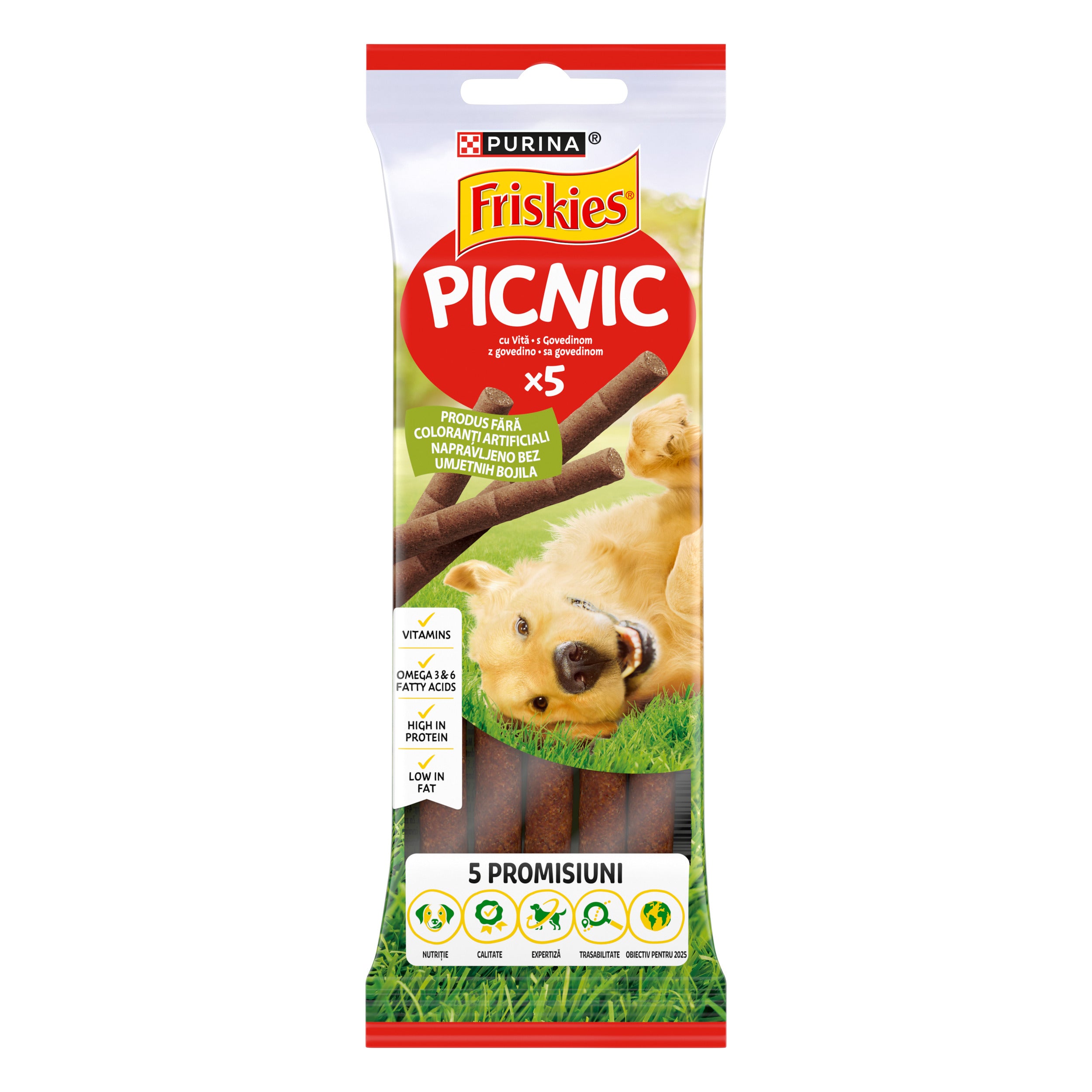 Friskies Picnic Vită – Recompense pentru câini (42 g)
