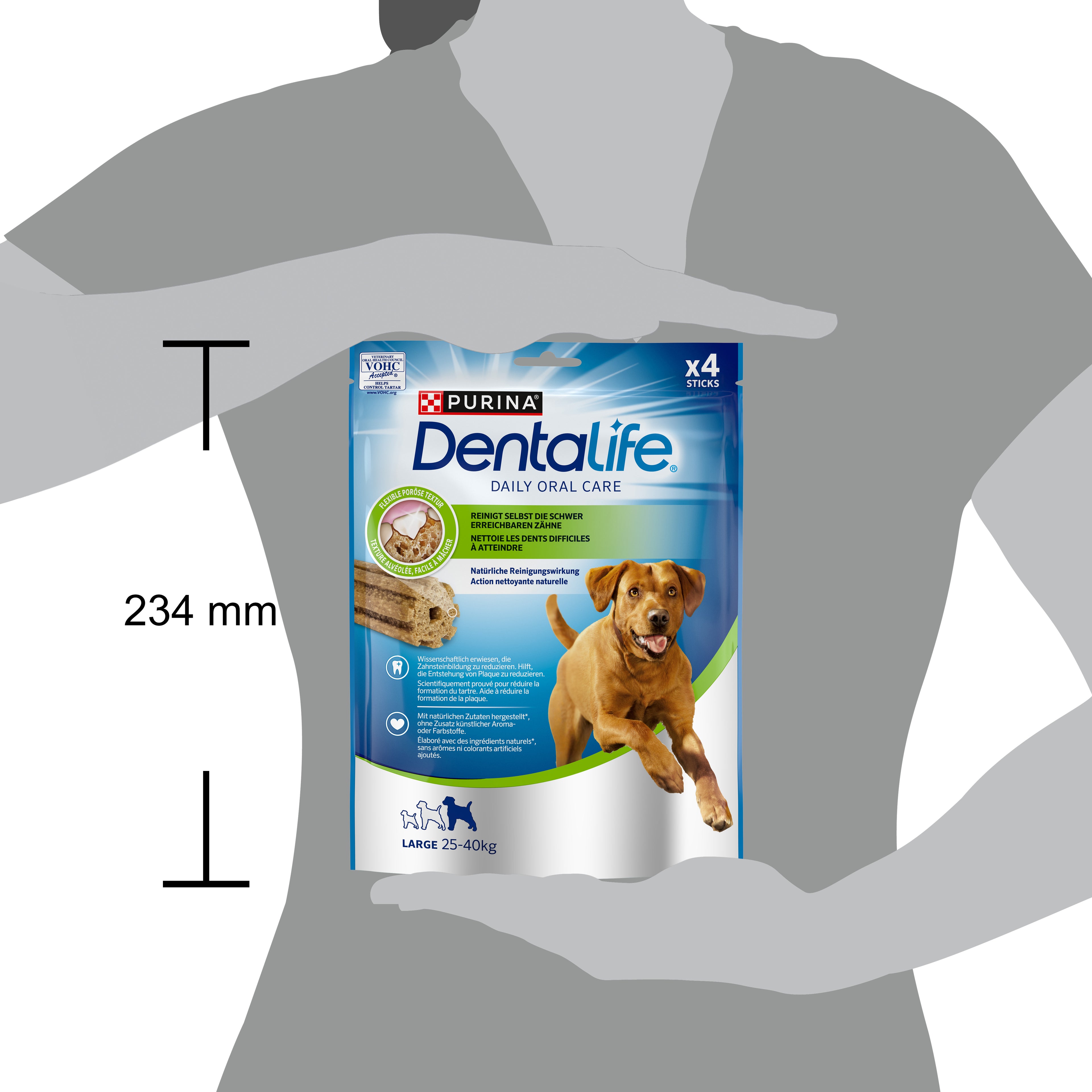 Purina Dentalife Large – Recompense pentru câini de talie mare (142g)