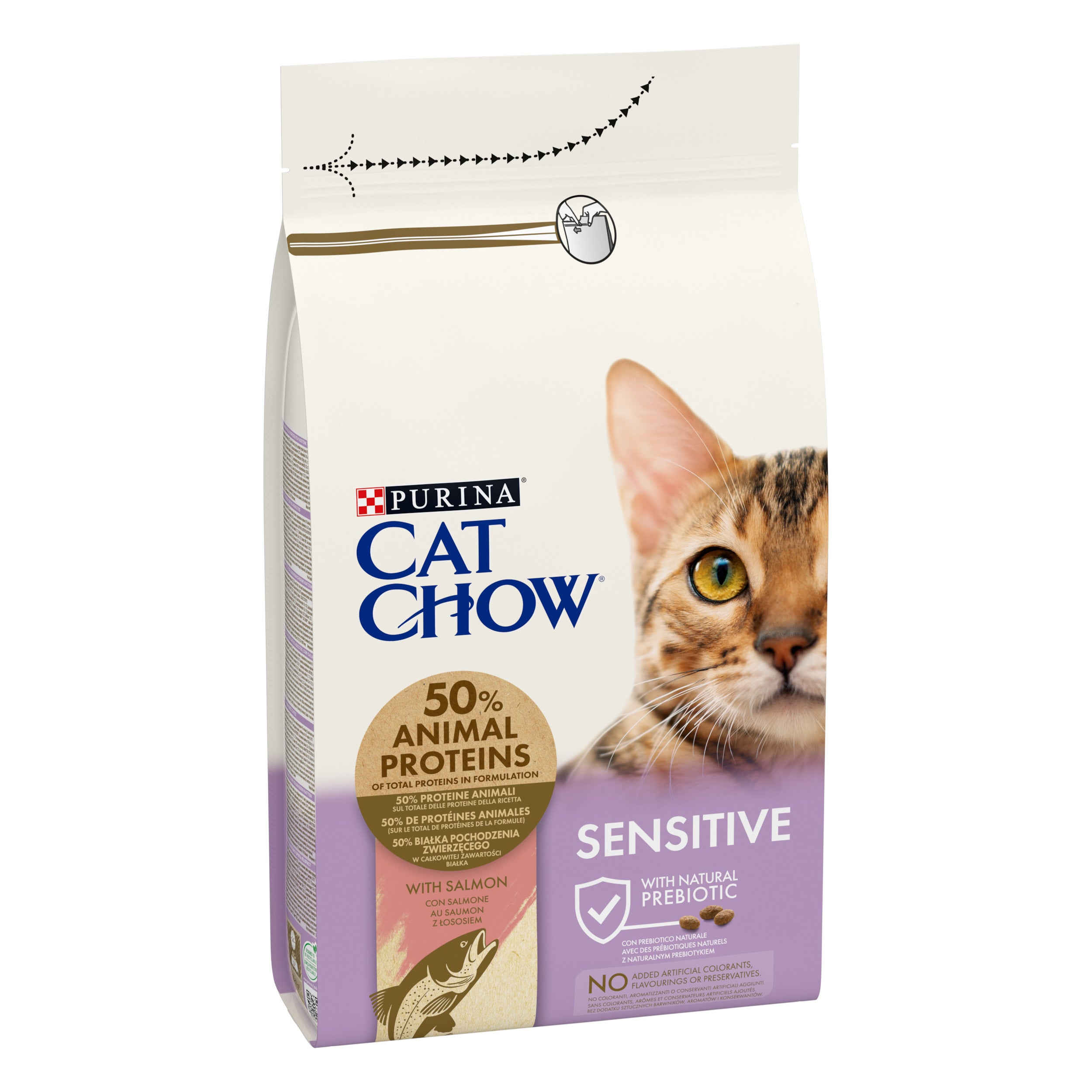 Purina Cat Chow Sensitive cu Somon