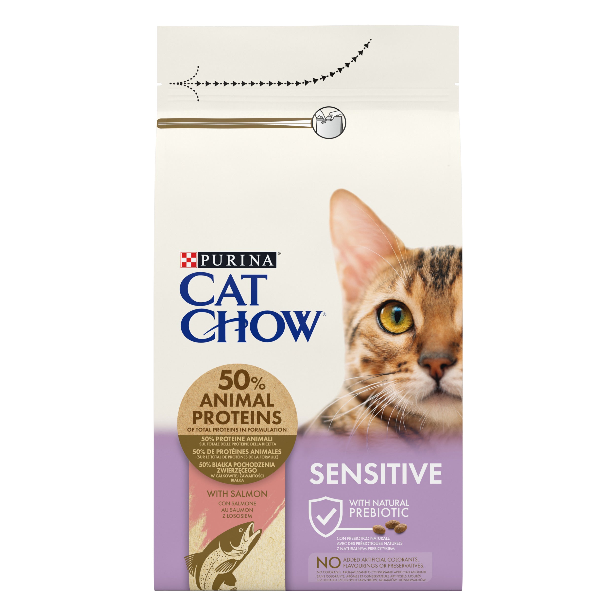 Purina Cat Chow Sensitive cu Somon