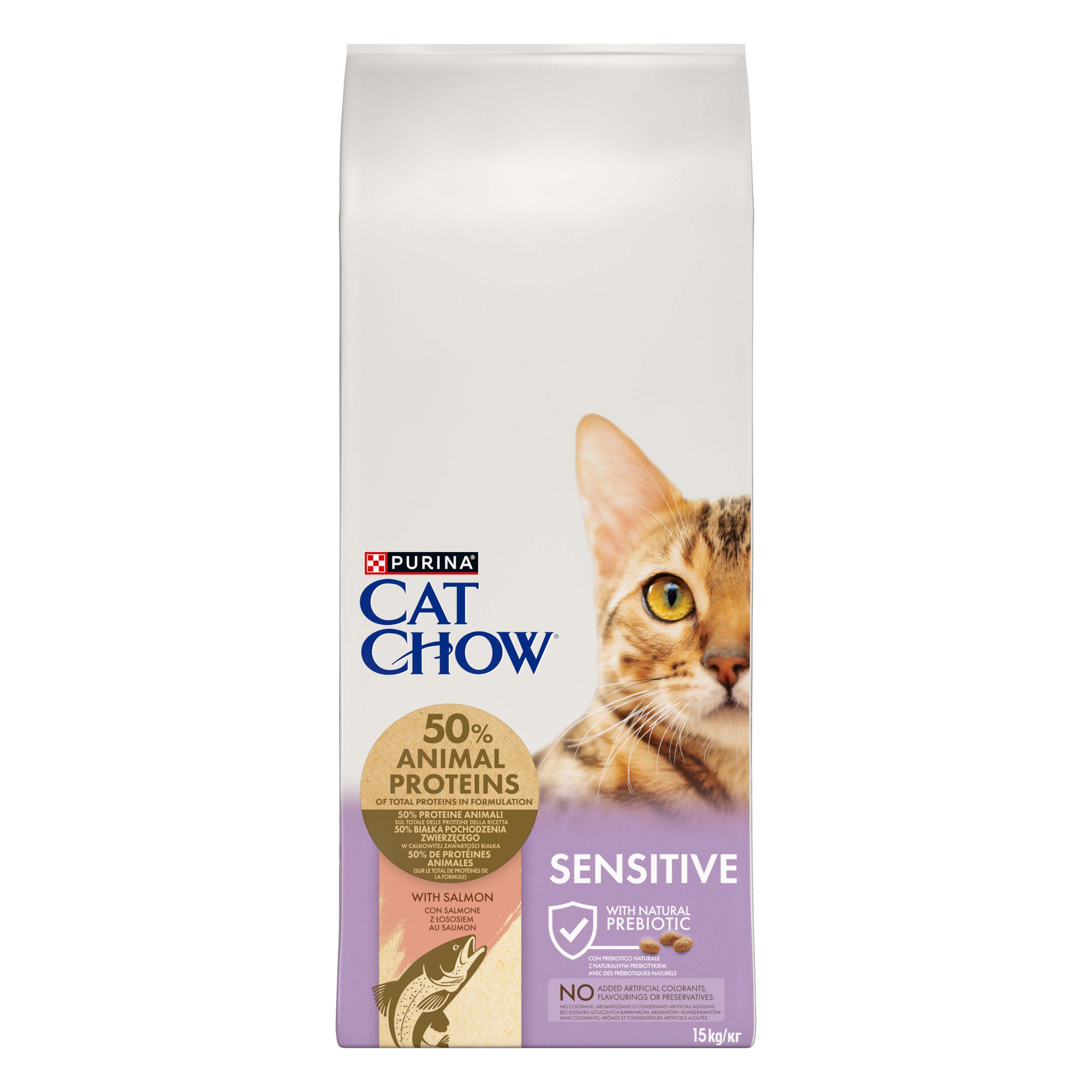 Purina Cat Chow Sensitive cu Somon