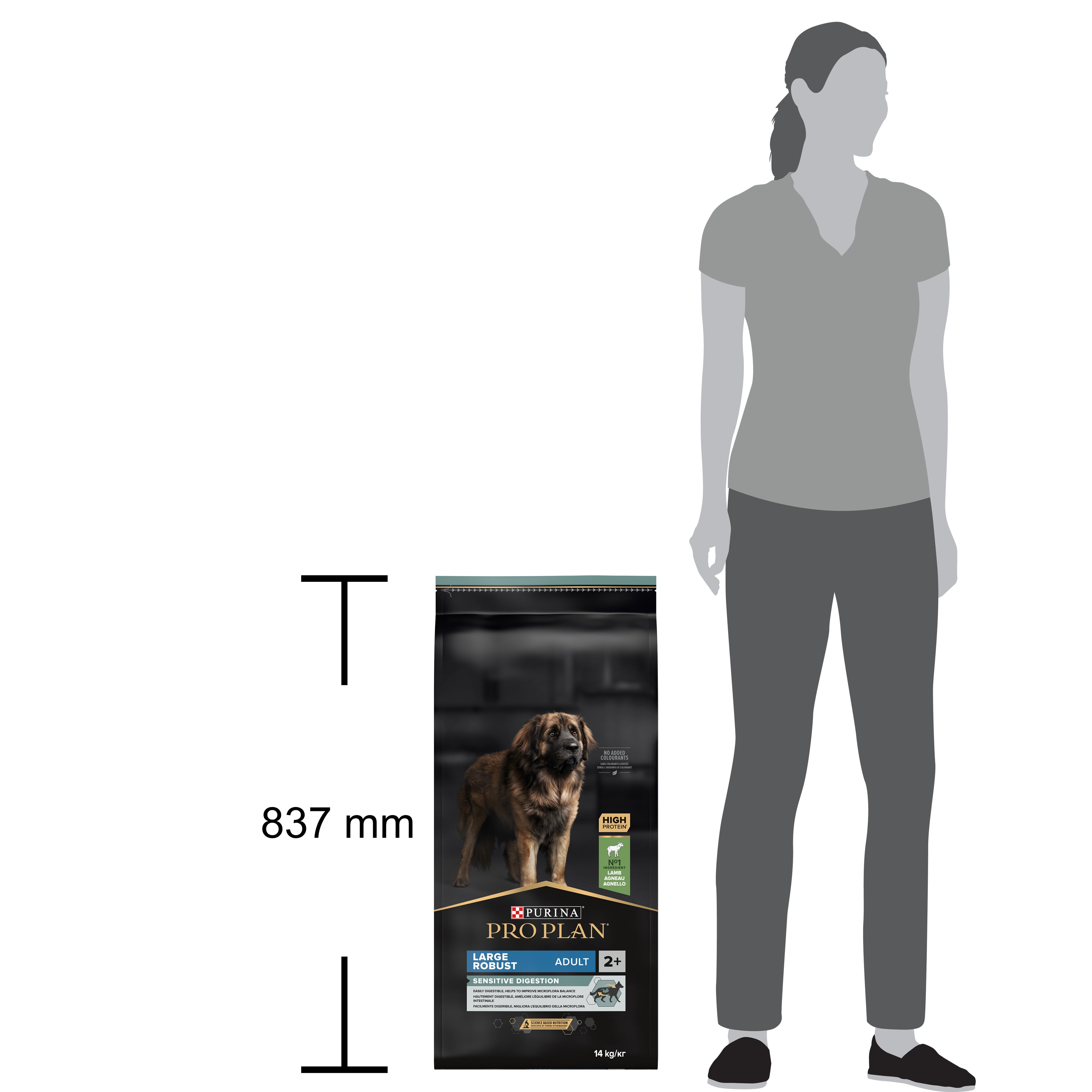 PRO PLAN® Sensitive Digestion cu Miel, Talie Mare Robusă 14kg