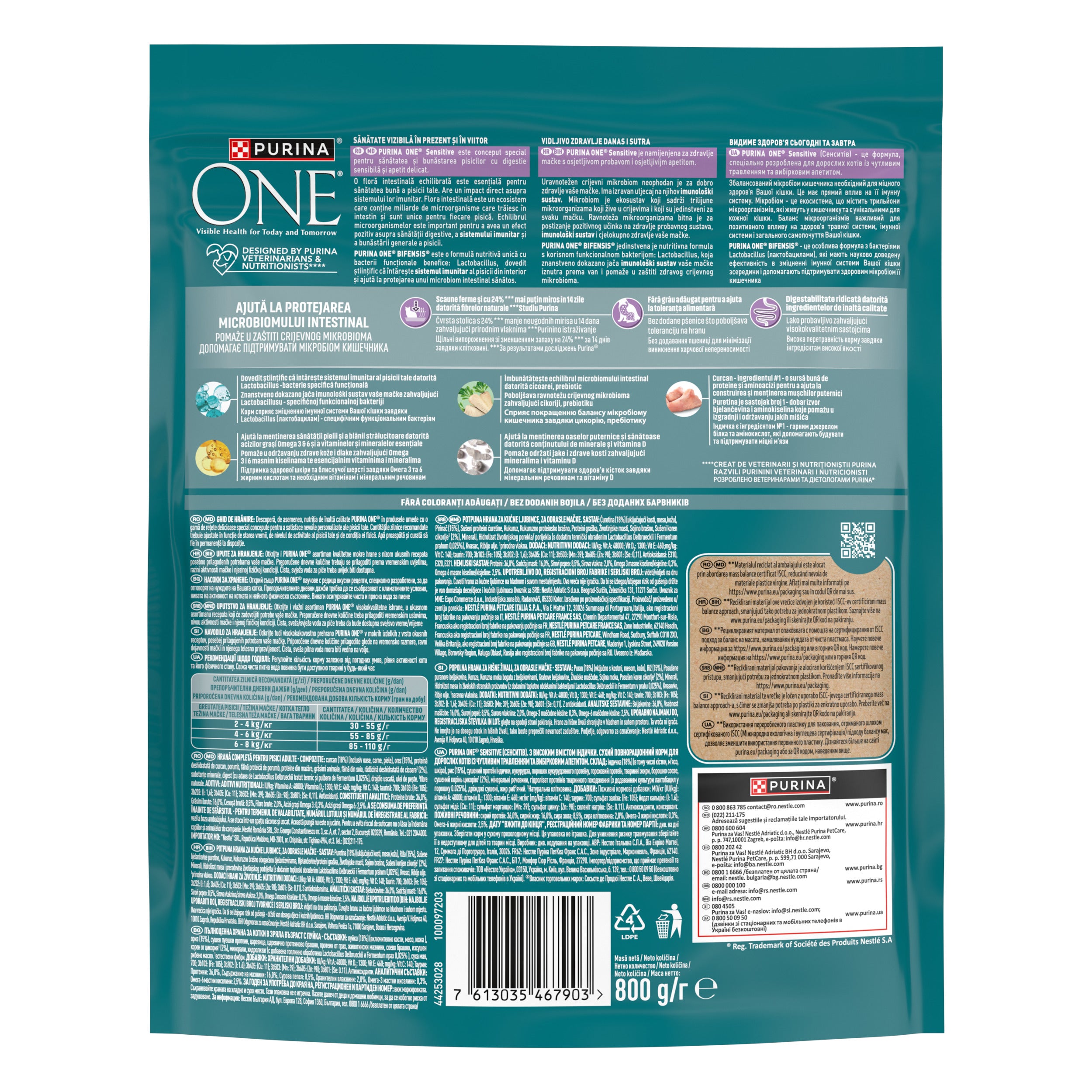 PURINA ONE® SENSITIVE cu Curcan și Orez