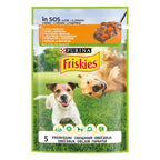 Friskies Adult Pui & Morcovi – Hrană umedă pentru câini (100 g)