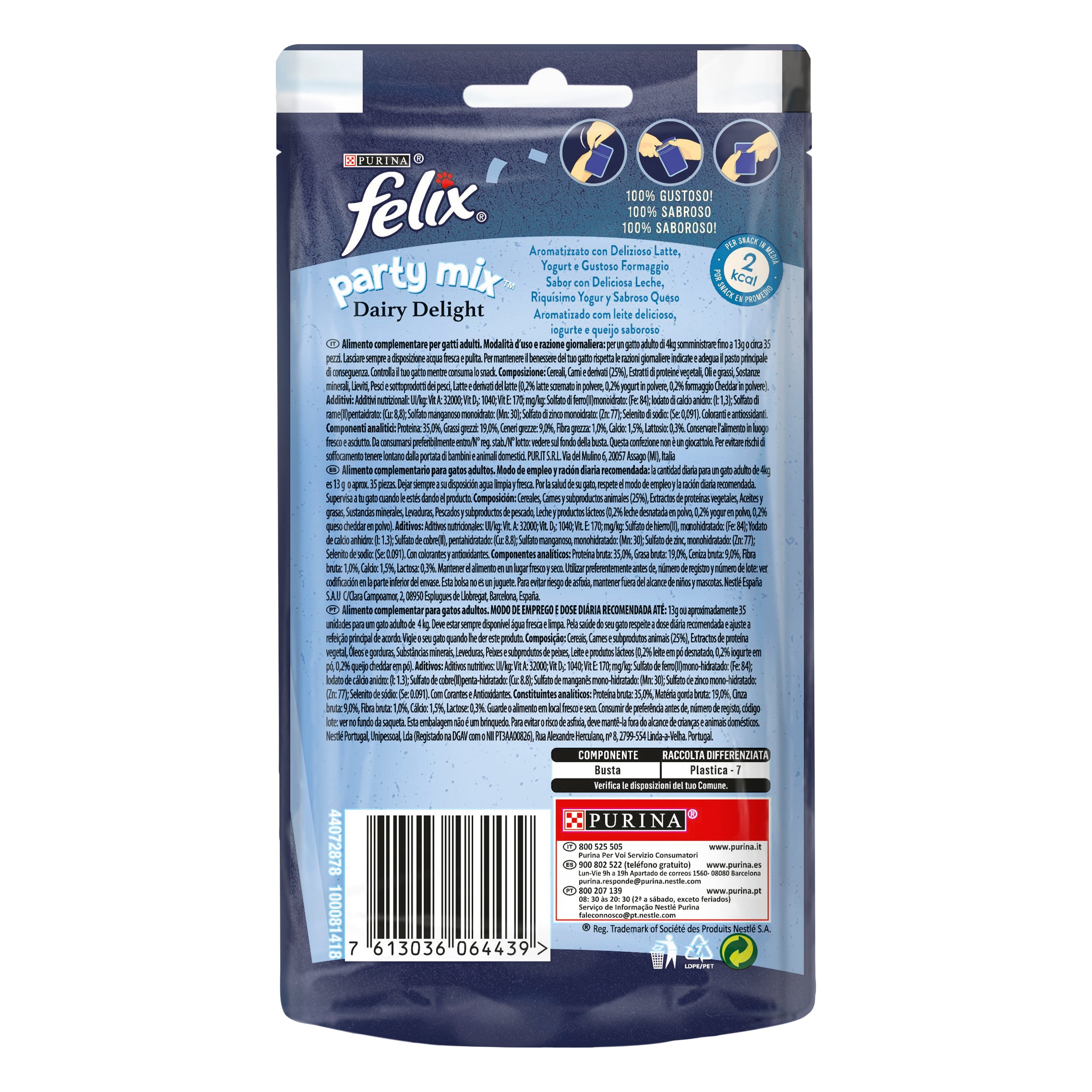 Felix Party Mix Dairy Delight – Recompense cu Lapte, Iaurt și Brânză (60g)