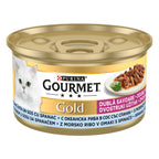 GOURMET® GOLD Duo – Pește Oceanic & Spanac în sos (85g)