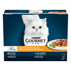 Gourmet Perle – Mini Fileuri Curcan, Rață, Miel & Ton (12x85g)