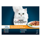 Gourmet Perle – Mini Fileuri Curcan, Rață, Miel & Ton (12x85g)